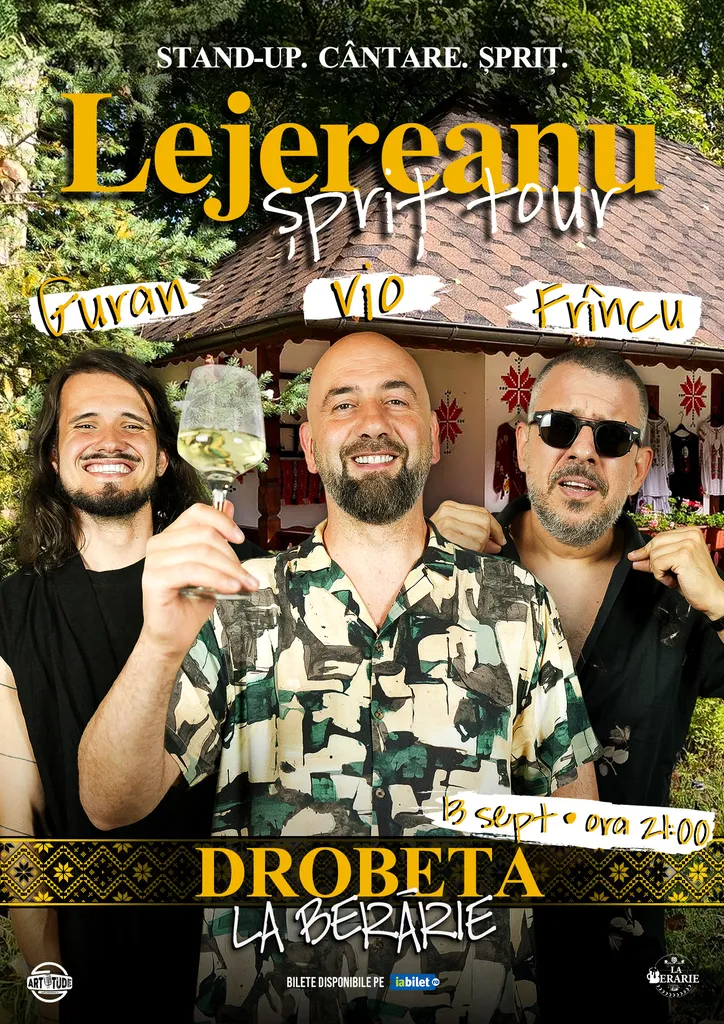 Drobeta-Turnu Severin: Stand Up Comedy Show Vio, Frîncu și Guran - Lejereanu Spriț Tour