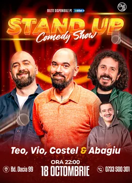 Stand-up Comedy cu Teo, Vio, Costel - Teodor Abagiu la Club 99
