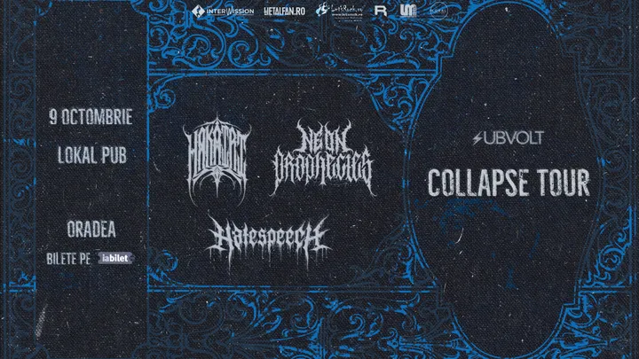 Oradea: Collapse Tour — Hakairi, Neon Prophecies și Hatespeech