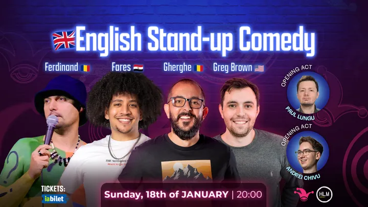 The Fool: English Show cu Gabriel Gherghe, Fares, Greg Brown și Ferdinand