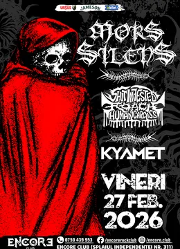 Concert Mors Silens (HU) x Shit Infested Roach Human Carcass (CZ) x Kyamet (RO)