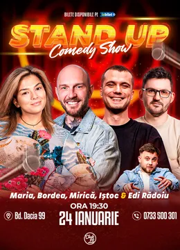 Stand-up Comedy cu Maria Popovici, Bordea, Mirică, Petrică Iștoc - Edi Rădoiu la Club 99