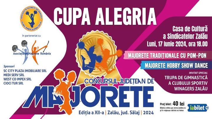 Zalau: Cupa Alegria - Concurs Judetean de Majorete | Salaj editia a XII-a