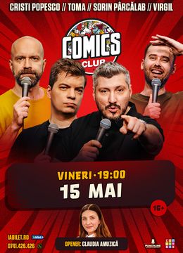 Stand-up cu Cristi Popesco, Toma, Sorin și Virgil la ComicsClub!