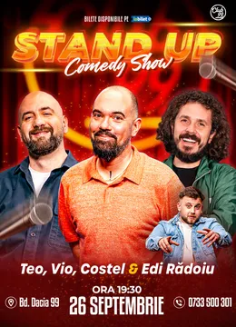 Stand-up Comedy cu Teo, Vio, Costel - Edi Rădoiu la Club 99