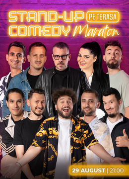 The Fool: Stand-up comedy Maraton pe terasă cu: Frînculescu, Ioana State, Mane Voicu, Cîrje, Drăcea, Florin, Dobrotă, Popinciuc, Serghei și Claudiu Popa