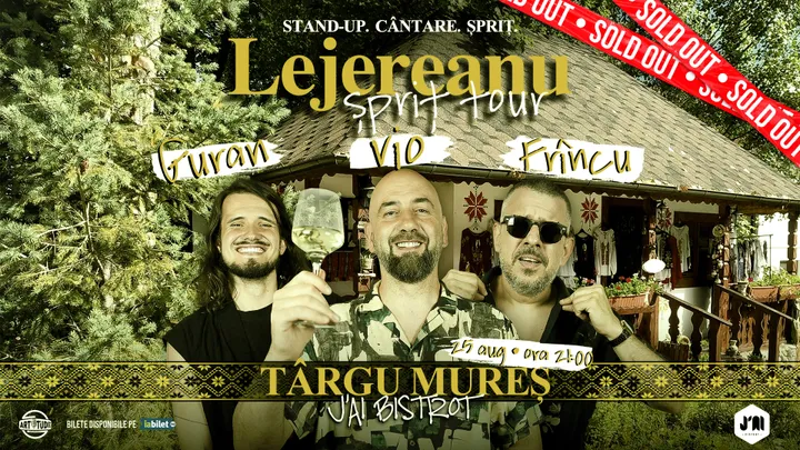 Targu Mureș: Stand Up Comedy Show Vio, Frîncu și Guran - Lejereanu Spriț Tour