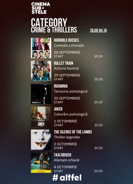 Cinema sub stele: Crime & Thrillers Week