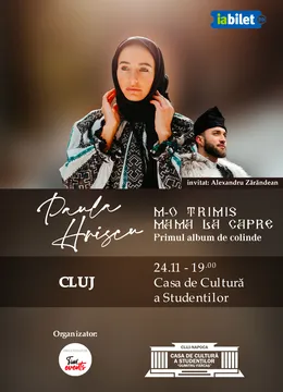 Cluj-Napoca: Concert de colinde Paula Hriscu: M-o trimis mama la capre!