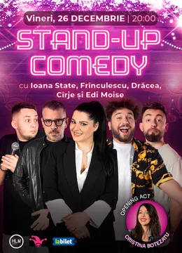 The Fool: Stand-up comedy cu Ioana State, Frînculescu, Drăcea, Cîrje și Edi Moise