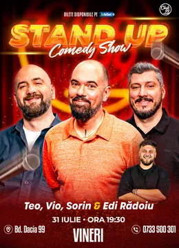Stand-up Comedy cu Teo, Vio, Sorin Pârcălab - Edi Rădoiu la Club 99