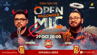 Stand-up Comedy OpenMic la ComicsClub! - Ediție de Halloween