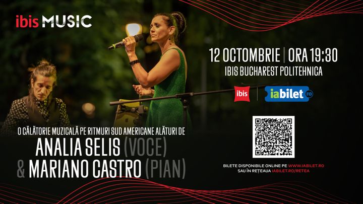 O călătorie muzicală @ Analia Selis și Mariano Castro // Concert & Cină