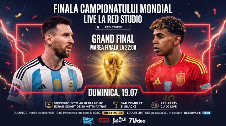 Finala Campionatului Mondial - LIVE la RED Studio
