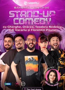 Costinești: The Fool Arena ~ Stand-up comedy cu Drăcea, Gherghe, Teodora Nedelcu, Edi Vacariu și Florentin Păune