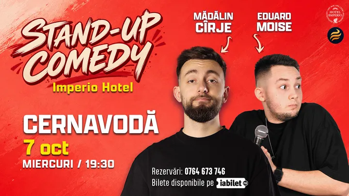 Cernavoda: Stand-up comedy cu Mădălin Cîrje și Edi Moise