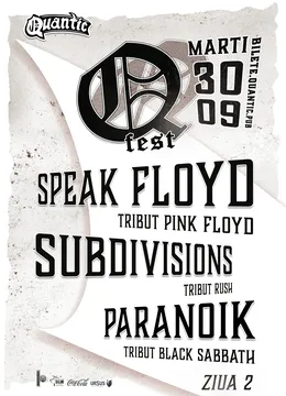 QFest – Ziua II  – Speak Floyd | Subdivisions | Paranoik