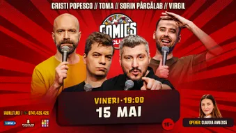 Stand-up cu Cristi Popesco, Toma, Sorin și Virgil la ComicsClub!