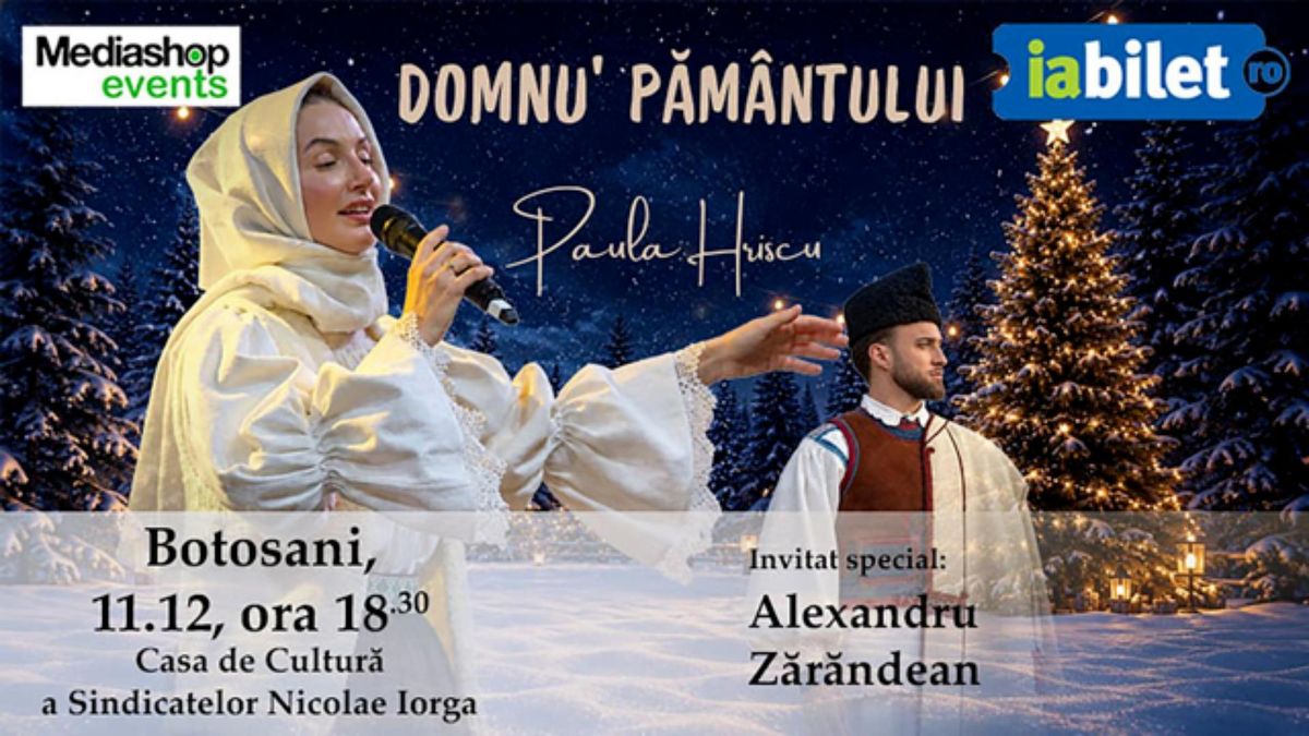 Concert de colinde Paula Hriscu: Domnu' Pământului | Invitat Alexandru Zărăndean
