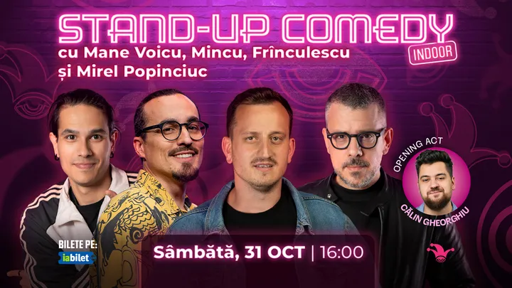 The Fool: Stand-up comedy cu Mane Voicu, Mincu, Frînculescu și Mirel Popinciuc