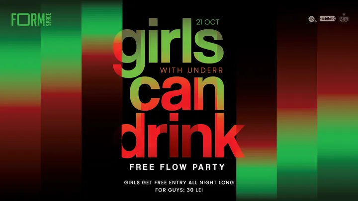 Girls Can Drink: Free Flow Party at FORM Space