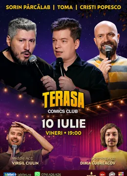 Stand-up cu Cristi Popesco, Toma, Sorin și Virgil pe Terasa ComicsClub!