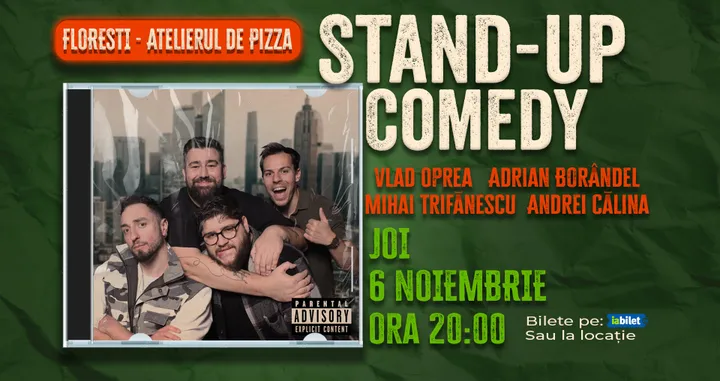 Cluj-Napoca: Stand-up comedy cu Oprea, Calina, Borandel și Trifanescu
