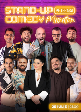 The Fool: Stand-up Comedy Maraton pe terasă cu: Bordea, Ioana State, Frînculescu, Drăcea, Cîrje, Mirel Popinciuc, Florin Gheorghe, Alex Dobrotă, Gabriel Dumitriu și Florentin Păune