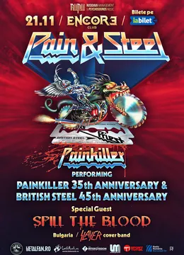 Pain & Steel - Tributes Night with Painkiller & Spill The Blood