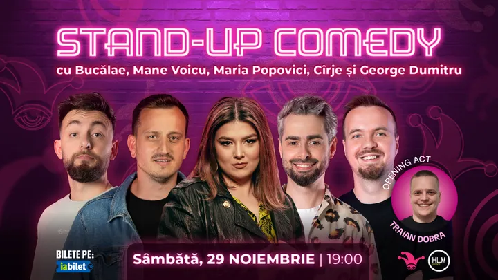 The Fool: Stand-up comedy cu Bucalae, Mane, Maria Popovici, Cirje si George Dumitru