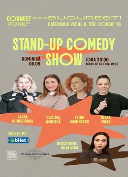 Stand-up comedy cu Irina Marinescu, Kiara Firan, Claudia Amuzică, Clara Ghiurcănaș