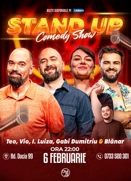 Stand-up Comedy cu Teo, Vio, Ioana Luiza, Gabi Dumitriu - Marian Blănar la Club 99