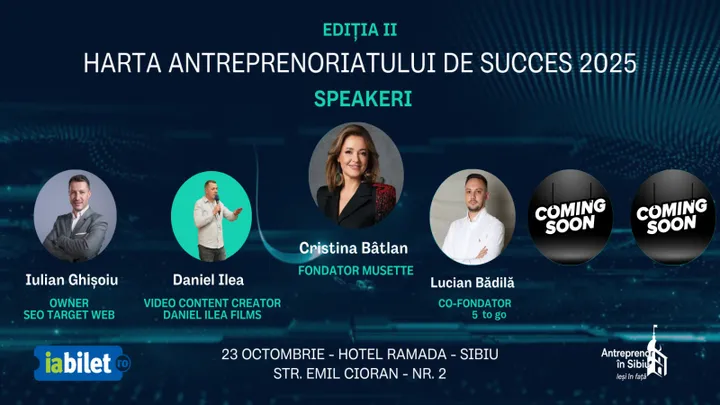 Sibiu: Harta Antreprenoriatului de Succes (editia a II-a)