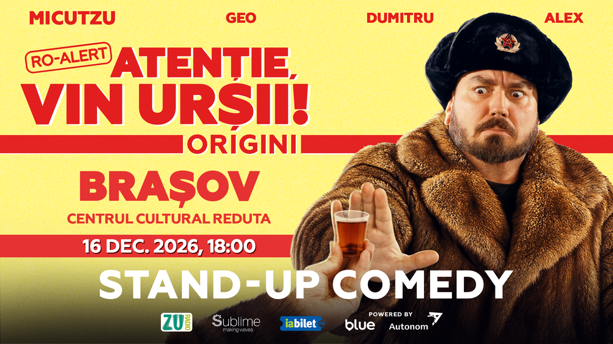 Stand-up Comedy cu Micutzu, Geo Adrian si George Dumitru - “Atentie, vin ursii!"