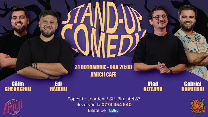 Stand-up Show cu Edi Rădoiu, Gabriel Dumitriu, Vlad Olteanu și Călin Gheorghiu