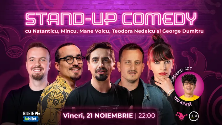 The Fool: Stand-up comedy cu Natanticu, Mincu, Mane, Teodora Nedelcu și George Dumitru
