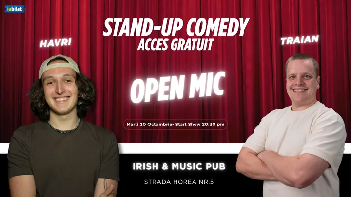 Cluj-Napoca: Open Mic cu Havri și Traian