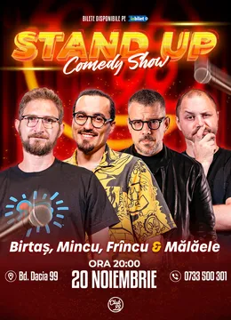 Stand-up Comedy cu Birtaș, Mincu, Frîncu & Mălăele la Club 99