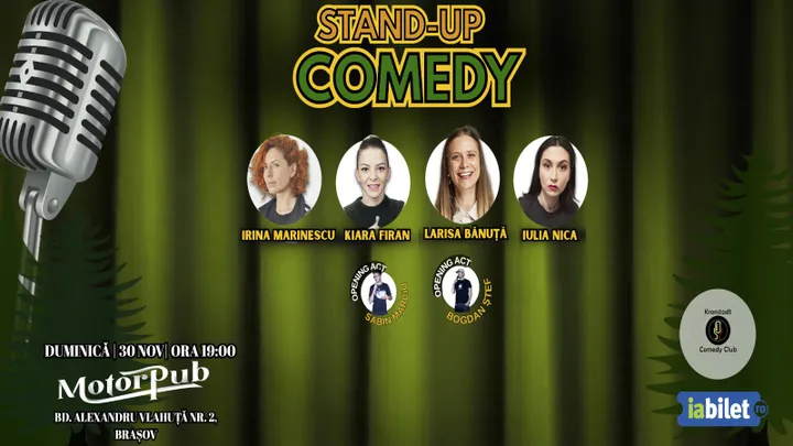 Brasov: Stand-Up Comedy cu Marinescu, Firan, Nica, Bănuță
