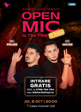 The Fool Terasa: Open Mic: MCs Moise & Păune