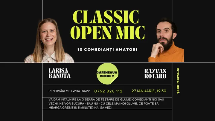 Classic Open Mic: MCs Larisa & Răzvan
