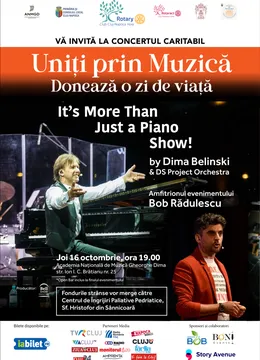 Cluj-Napoca: Donează o zi de viață - Uniți prin Muzică – Concert Caritabil pentru Centrul de Îngrijiri Paliative Pediatrice „Sf. Hristofor” - 16 octombrie  2025, 19:00