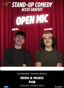 Cluj-Napoca: Open Mic cu Beni și Havri