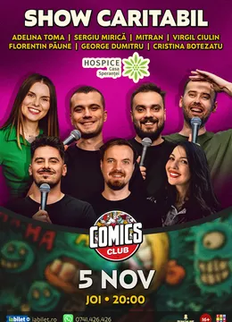 Stand-up Comedy CARITABIL Hospice Casa Speranței la ComicsClub!