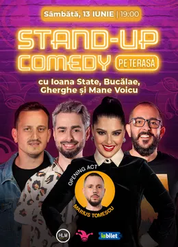 The Fool Terasa: Stand-up Comedy cu Bucălae, Mane, Ioana State și Gherghe