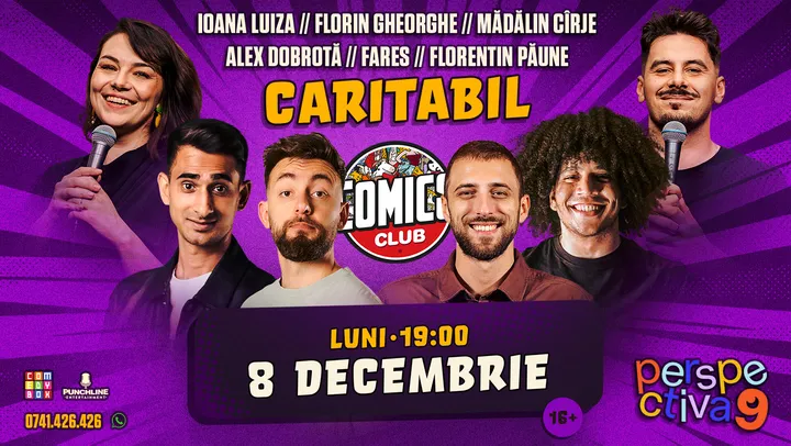 Show de stand-up caritabil cu Perspectiva 9 la ComicsClub!