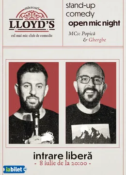 Lloyd's: Open Mic cu MCs: Popică & Gherghe