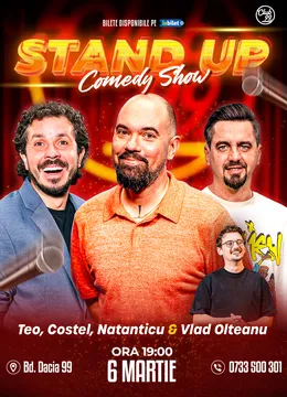 Stand-up Comedy cu Teo, Costel, Natanticu - Vlad Olteanu la Club 99