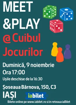 Iași: Meet&Play @Cuibul Jocurilor
