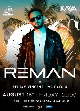 Onesti: REMΛN @ KAYA – AFRO TAKEOVER